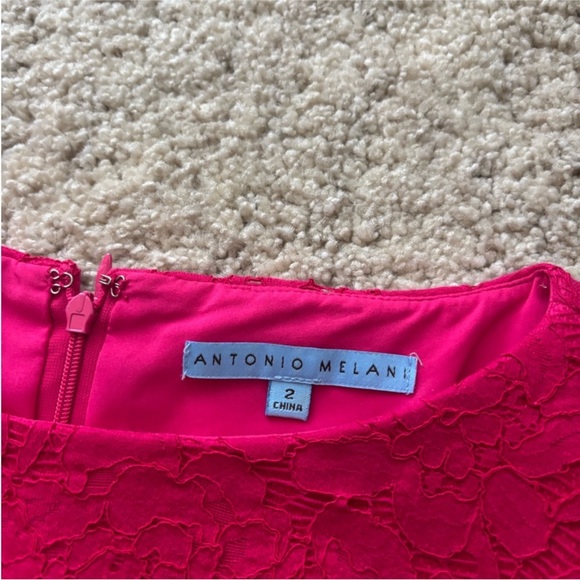 Antonio Melani Fuchsia Lace Dress - Picture 2 of 4